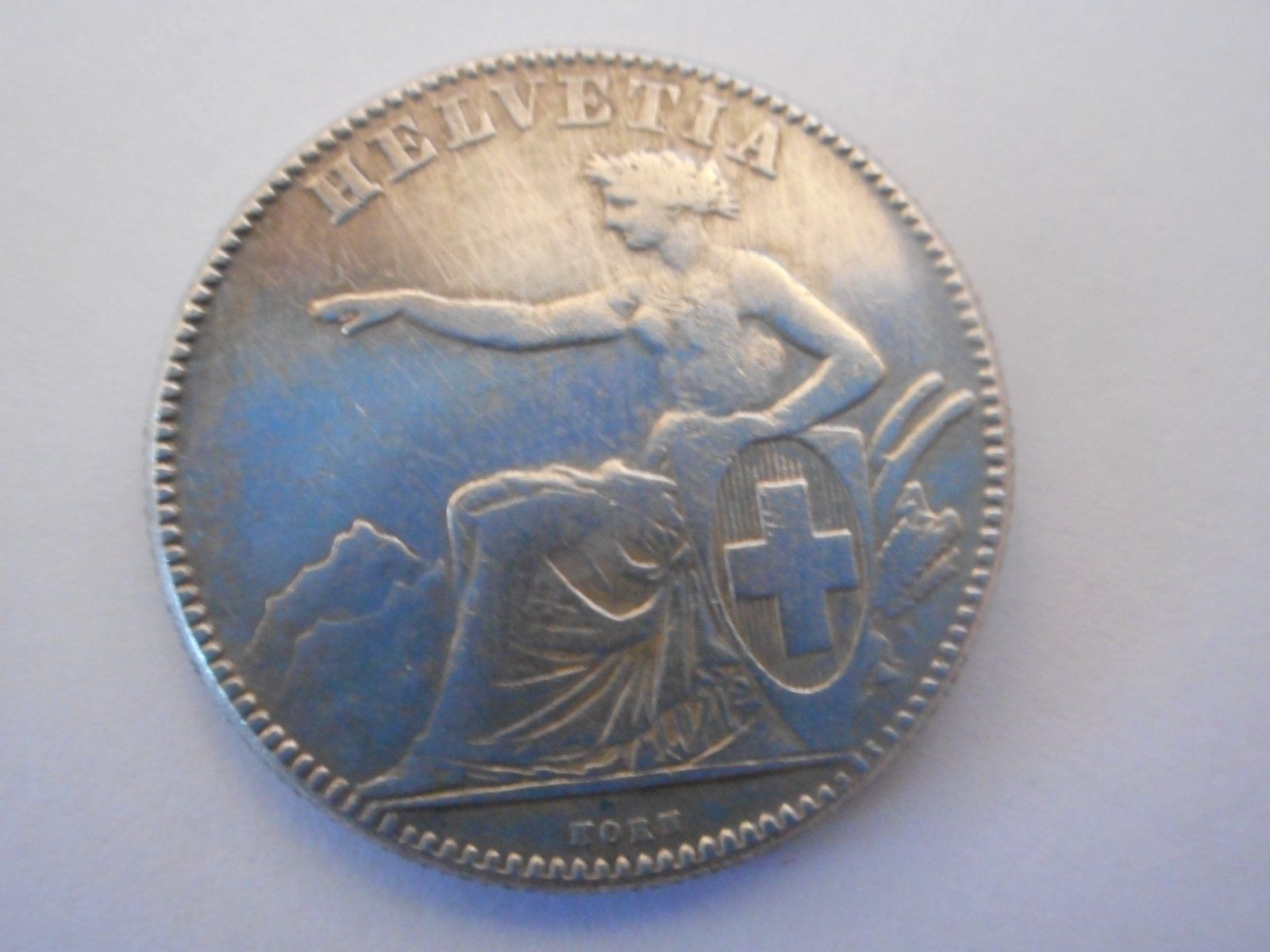 Tutti le monete: 2 Fr. 1860 silber  vorz – Usato da Kriegstetten venduto da pizlad2010 2