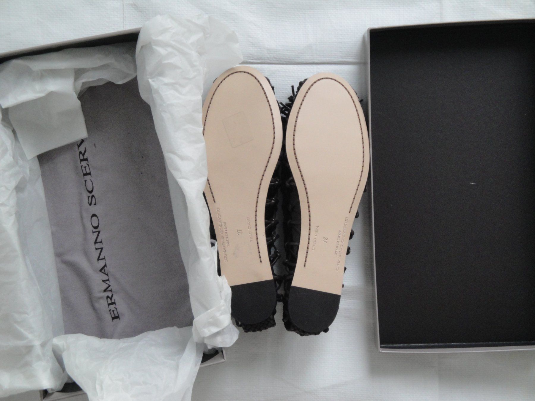 Ermanno Scervino Damenschuhe: NEU Ermanno Scervino Leder Sandalen 37 – Neu und originalverpackt aus Zurich von ogidko 3