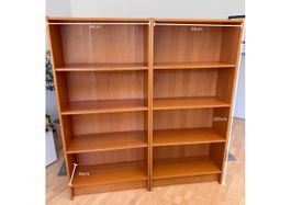 2x Regal - H180 / B84 / T34cm