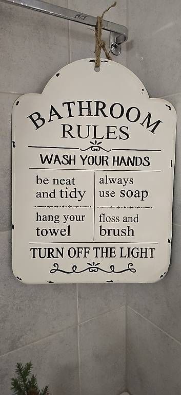 Ecriteaux: Deko-Schild Bathroom – D'occasion à Weggis par bdrm48