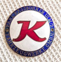 Karl Kässbohrer Ulm/D emailliertes Emblem Fahrzeugwerke GMBH