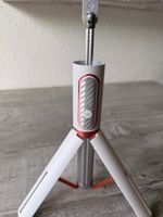 Selfie-Stick-Stativ mit Bluetooth-Fernbedienung weiss rose