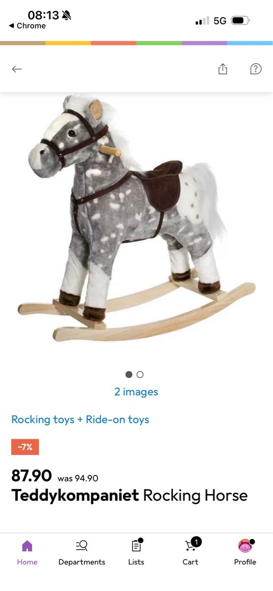 Giocattoli: Teddykompaniet Rocking Horse – Nuovo (secondo la descrizione) da Zürich venduto da averda 1