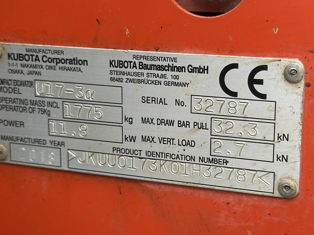 Bagger: Bagger Minibagger Kubota U17 – Gebraucht aus Ebnat-Kappel von Suizo1291 3