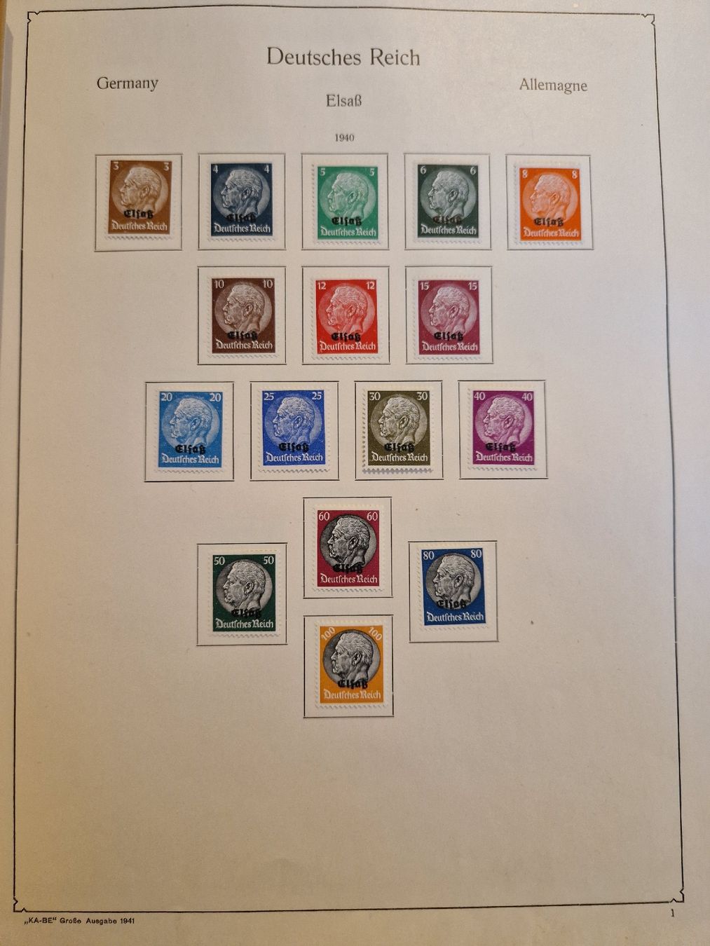 Tutti i francobolli: Deutsches Reich Elsass Briefmarken – Nuovo (secondo la descrizione) da St. Gallen venduto da Enrico_SG