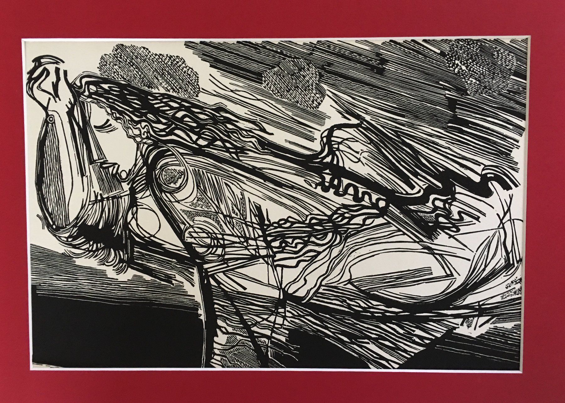 Xilografie: Hans Orlowski   "Orpheus und Eurydice" – Usato da Nennigkofen venduto da juhit 2