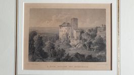 St.Anna Schloss, Rorschach. Rahmen über Eck vergoldet.