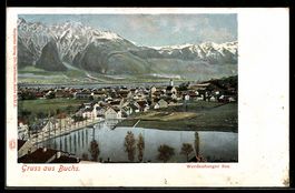 AK Buchs, Panoramaansicht mit Werdenberger See