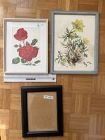 3 Holzbilderrahmen mit Glas