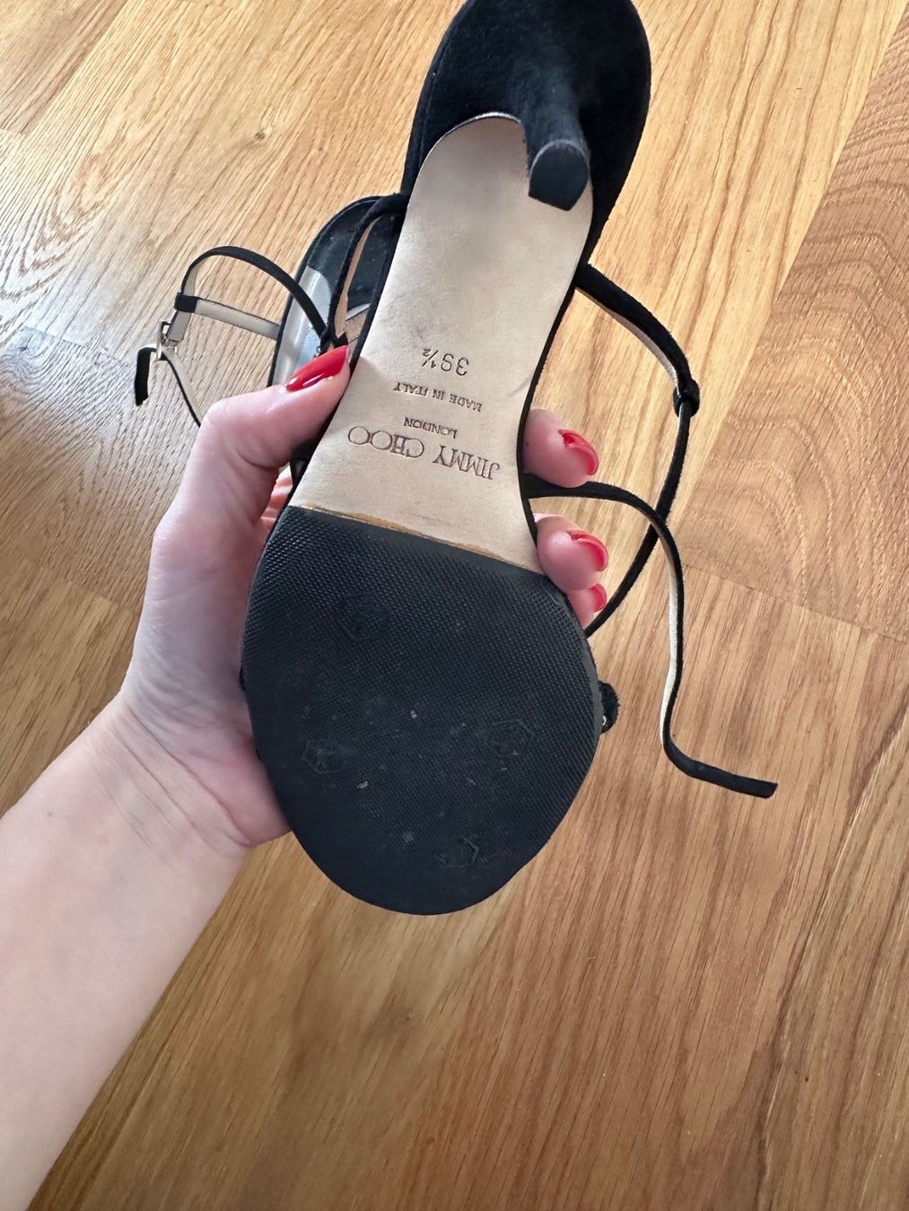 Jimmy Choo Damenschuhe: Jimmy Choo Sandalen 38.5 – Gebraucht aus Hochdorf von lefaho 1