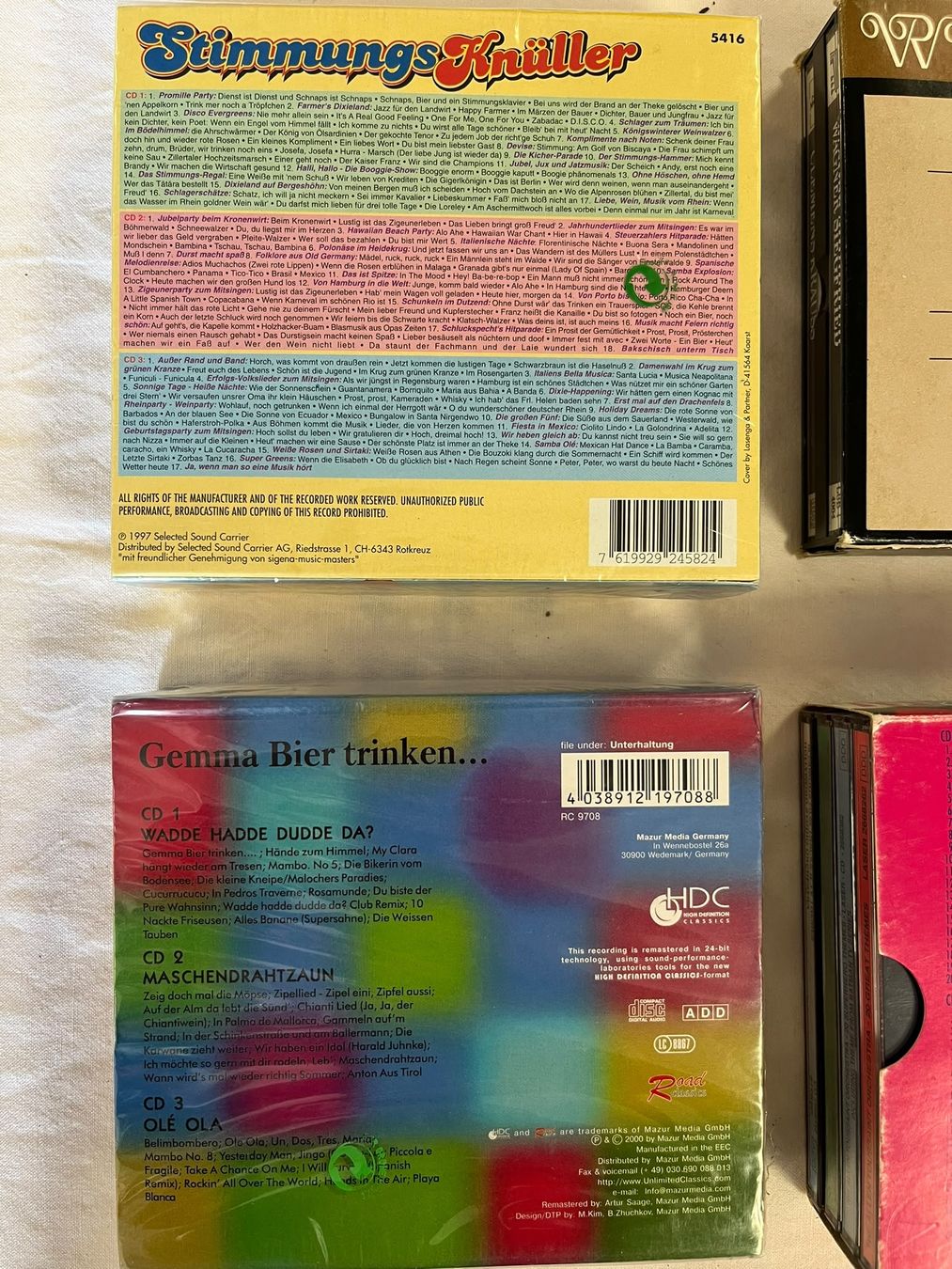 CD: CD-Paket / Lot (4 Boxen) – Usato da Wettingen venduto da Nadja_Cri 1