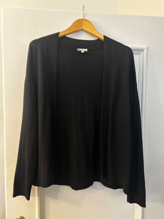 Street One Cardigan/ Strickjacke: Gr. 38, schwarz