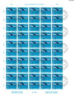 50 Jahre Flugpost 1969  Bogen ET 1er jour