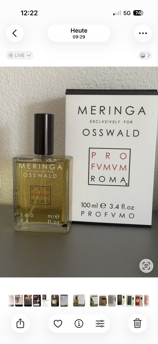 Profumi & Eau de Toilette: Profumum Roma Meringa Osswald, 2 ml – Usato da Sursee venduto da nst_czk2