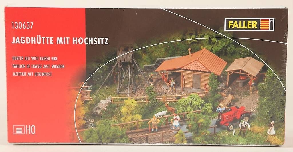 Faller Modellini di ferrovie: 130637 FALLER Jagthütte mit Hochsitz – Nuovo e nell'imballaggio originale da Schwändi GL venduto da Ole30