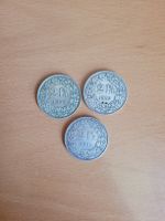 3x 2 Franken Stücke Silber Jg. 1959, 1939, 1921
