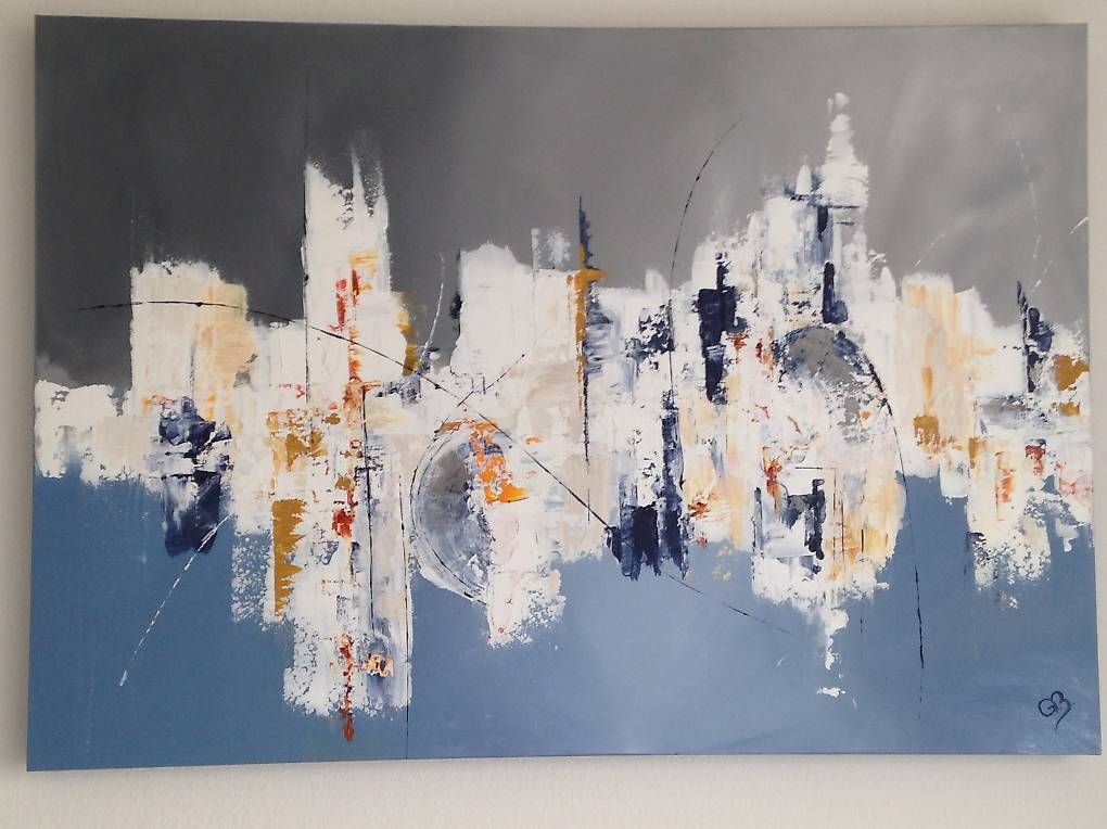 Posters & Illustrations: Bild "Blue Skyline" 70x100 cm – D'occasion à Bassersdorf par ella98