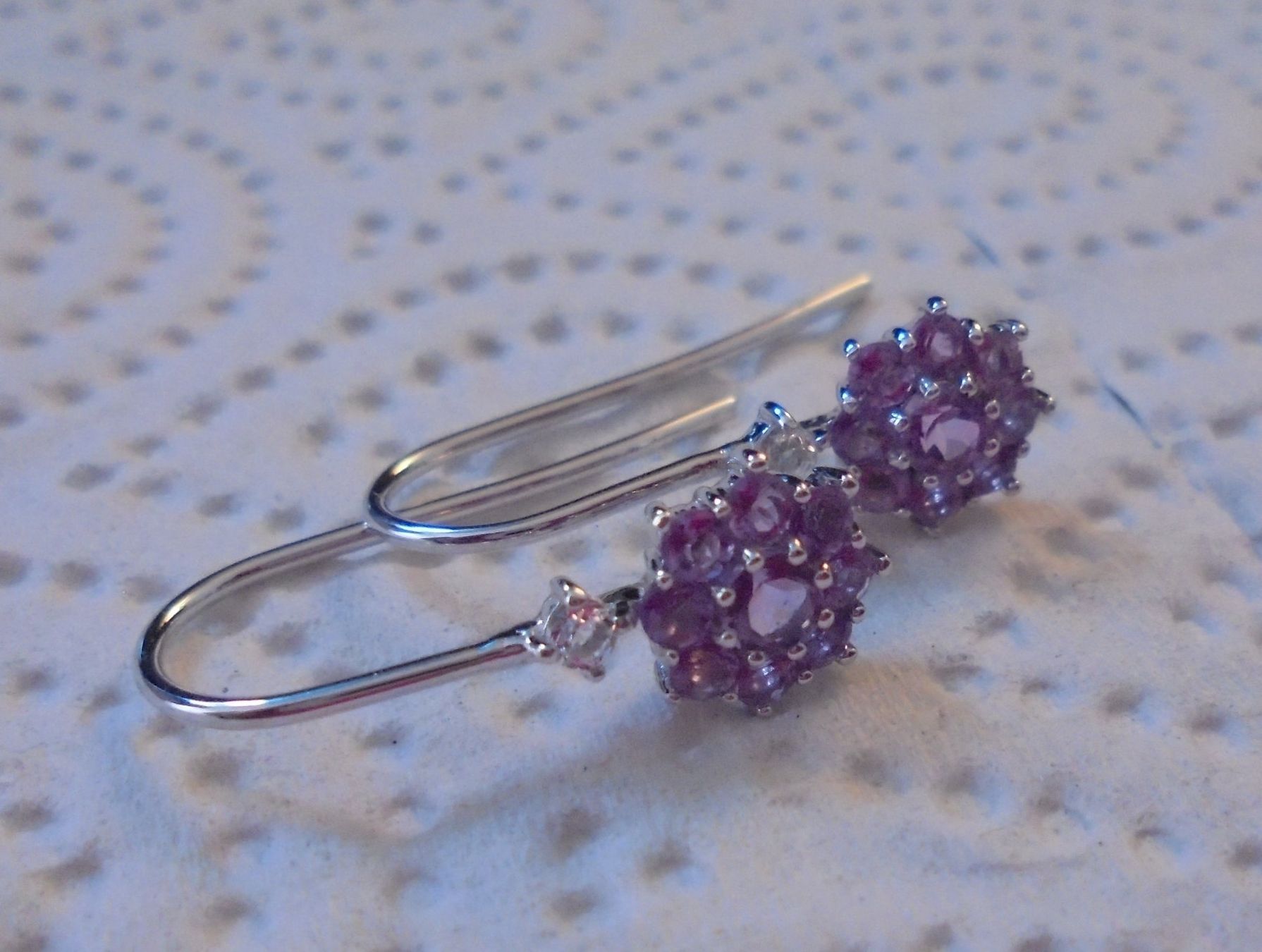 Orecchini pendenti & Orecchini a lobo: Echtschmuck: Amethyst-Silberohrhänger – Nuovo (secondo la descrizione) da Zuchwil venduto da maumauchi 8