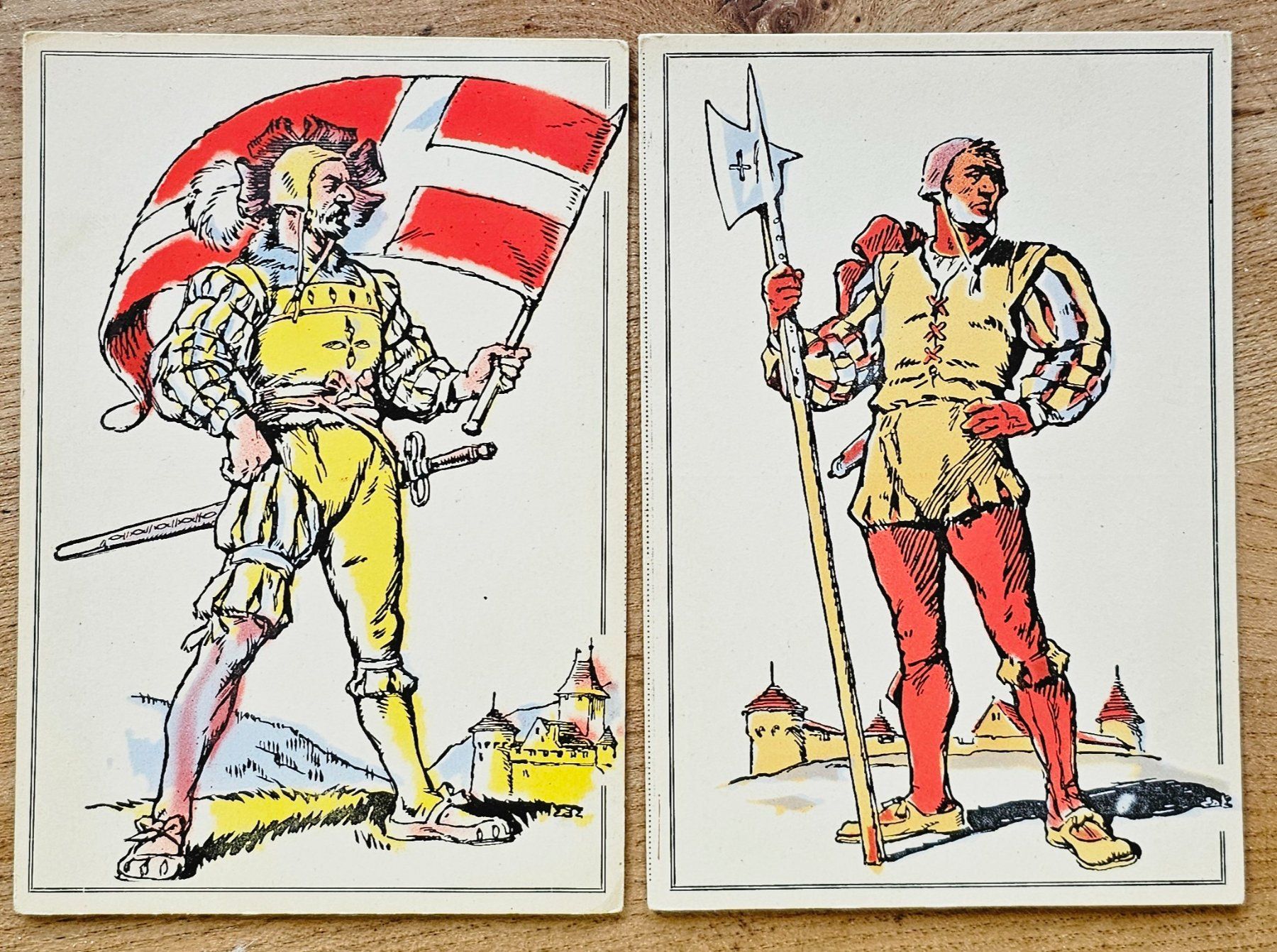 Cartoline postali: Souv.650è anniv. Confederation - Marignan – Nuovo (secondo la descrizione) da Les Valettes venduto da Nuba1