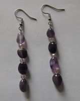 NEU: Amethyst Ohrringe Amethystohrringe Edelsteinschmuck