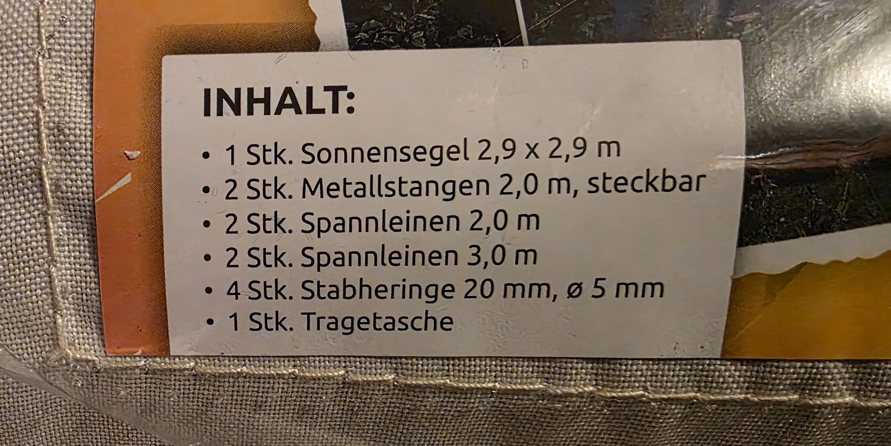 Markisen: Sonnensegel – Gebraucht aus Basel von Haldis 1