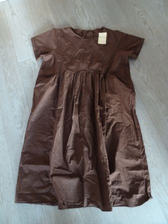 Kleid Nuss braun 100 % Baumwolle, neu, Gr. 44