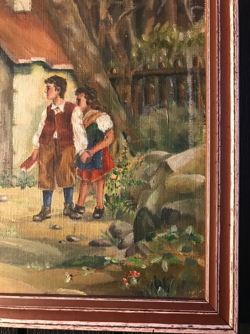 Dipinti: Ölbild Hänsel und Gretel – Usato da Bettlach venduto da Aresdiego 5
