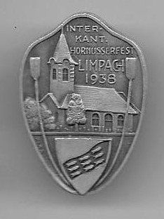 Spille & Fermagli: Abzeichen: Interkant. Hornusserfest LIMPACH 1938 – Usato da Nidau venduto da Polebloe
