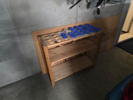 Kinder Malen - Gestell für Farben und Abdeckung Boden/Wand