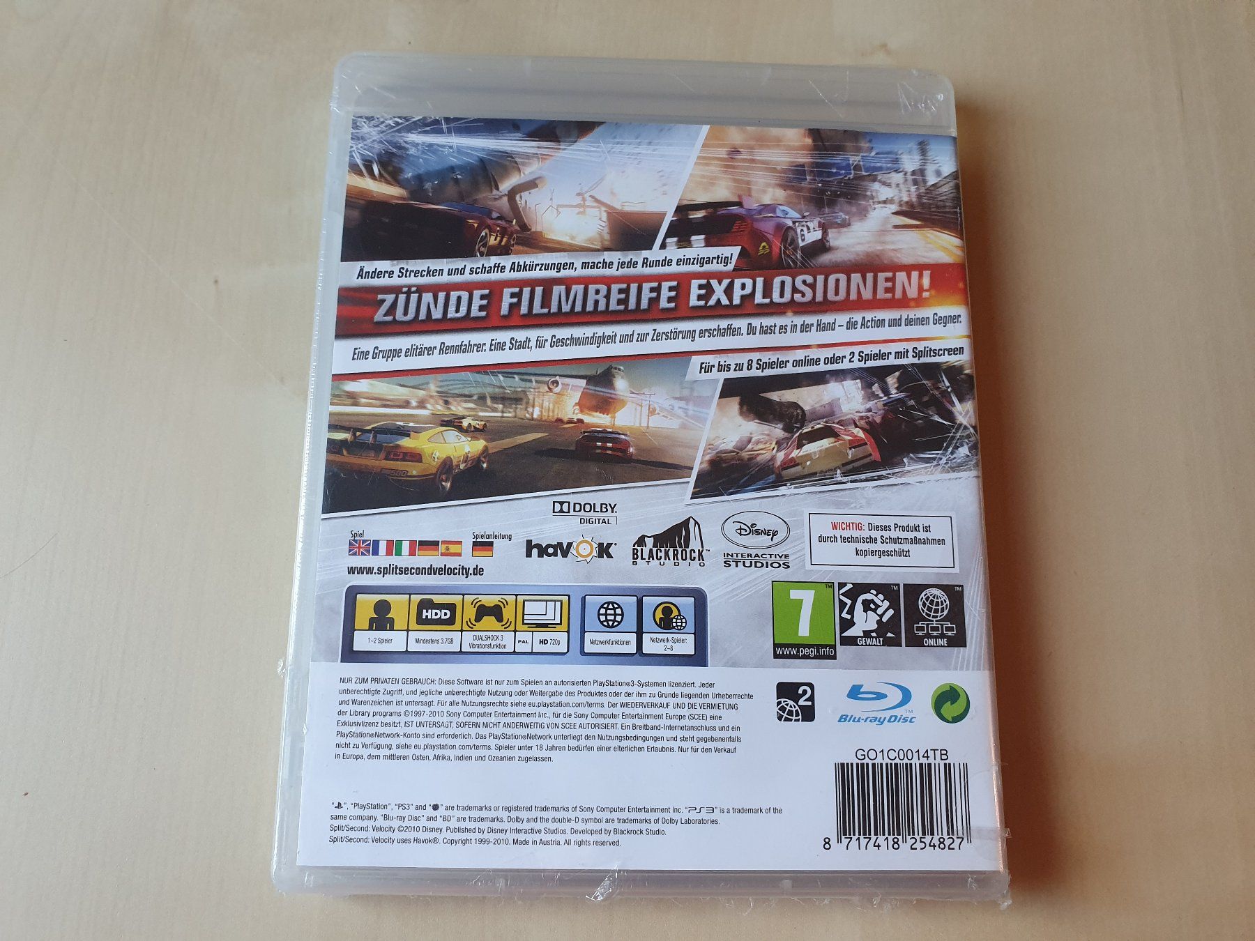 Sony Giochi: Split/Second Velocity neu und ovp – Nuovo e nell'imballaggio originale da Stansstad venduto da collectorsshop 1