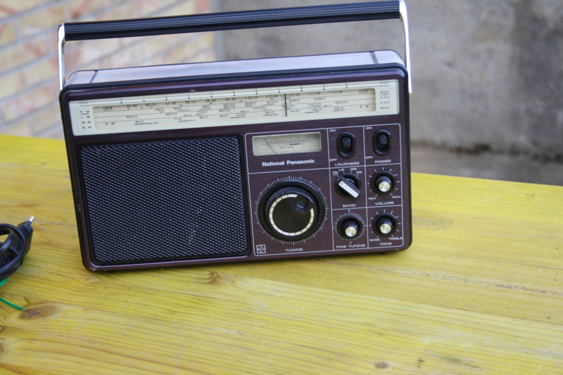 Panasonic Radio Vintage Des Années 1970 – Neuf/Test OK – Avec Transistor