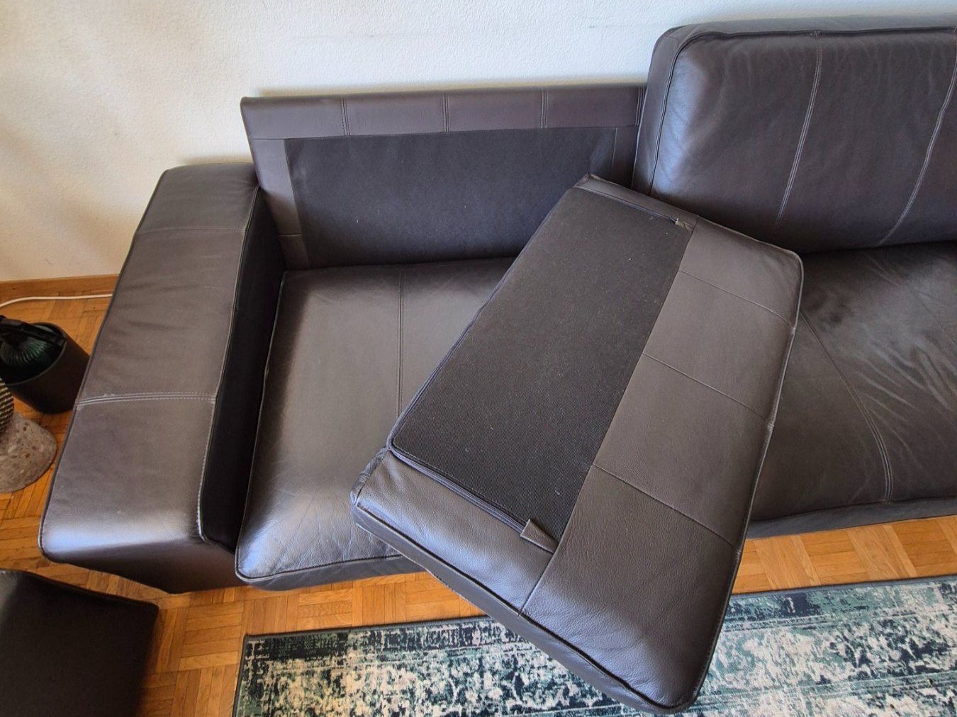Divani: Couch-Garnitur, dunkelbraun - wirkt fast schwarz – Usato da Zürich venduto da M0ZA 4