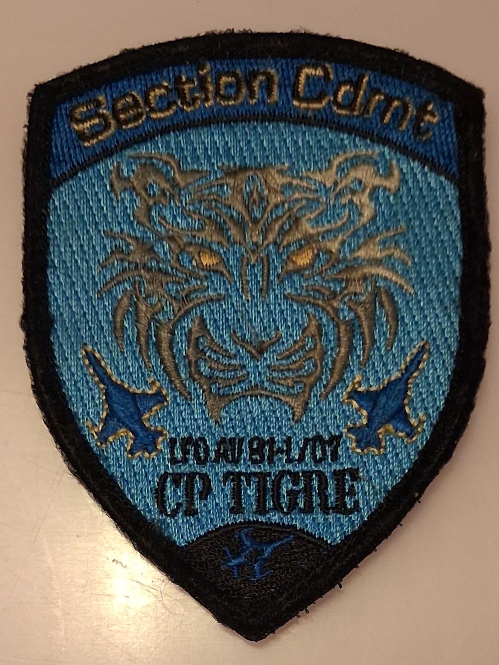 Schweizer Armee Plaketten & Abzeichen: Abzeichen Section Cdmt CP Tigre – Gebraucht aus Derendingen von Nellino01