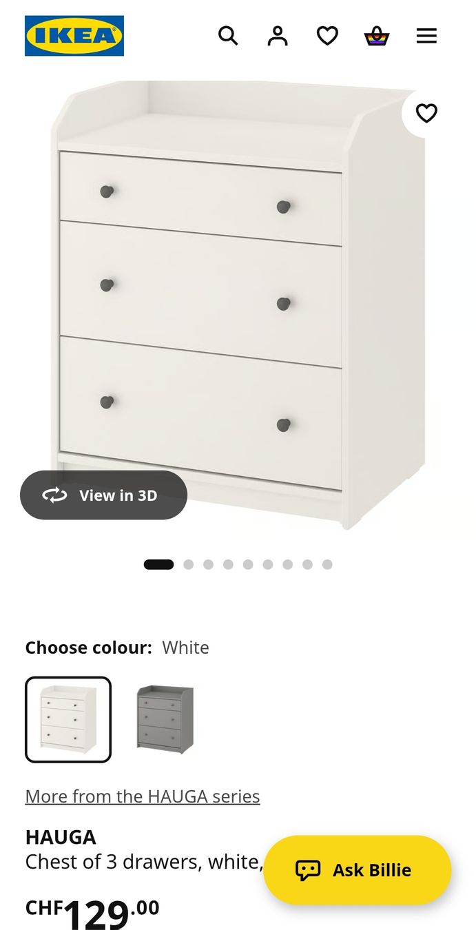 Ikea Fasciatoi & Accessori: IKEA HAUGA Kommode/ Wickeltisch – Usato da Basel venduto da Nora2020 6