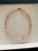 Rosenquarz Kette, Vintage, zarte Farbe 💕