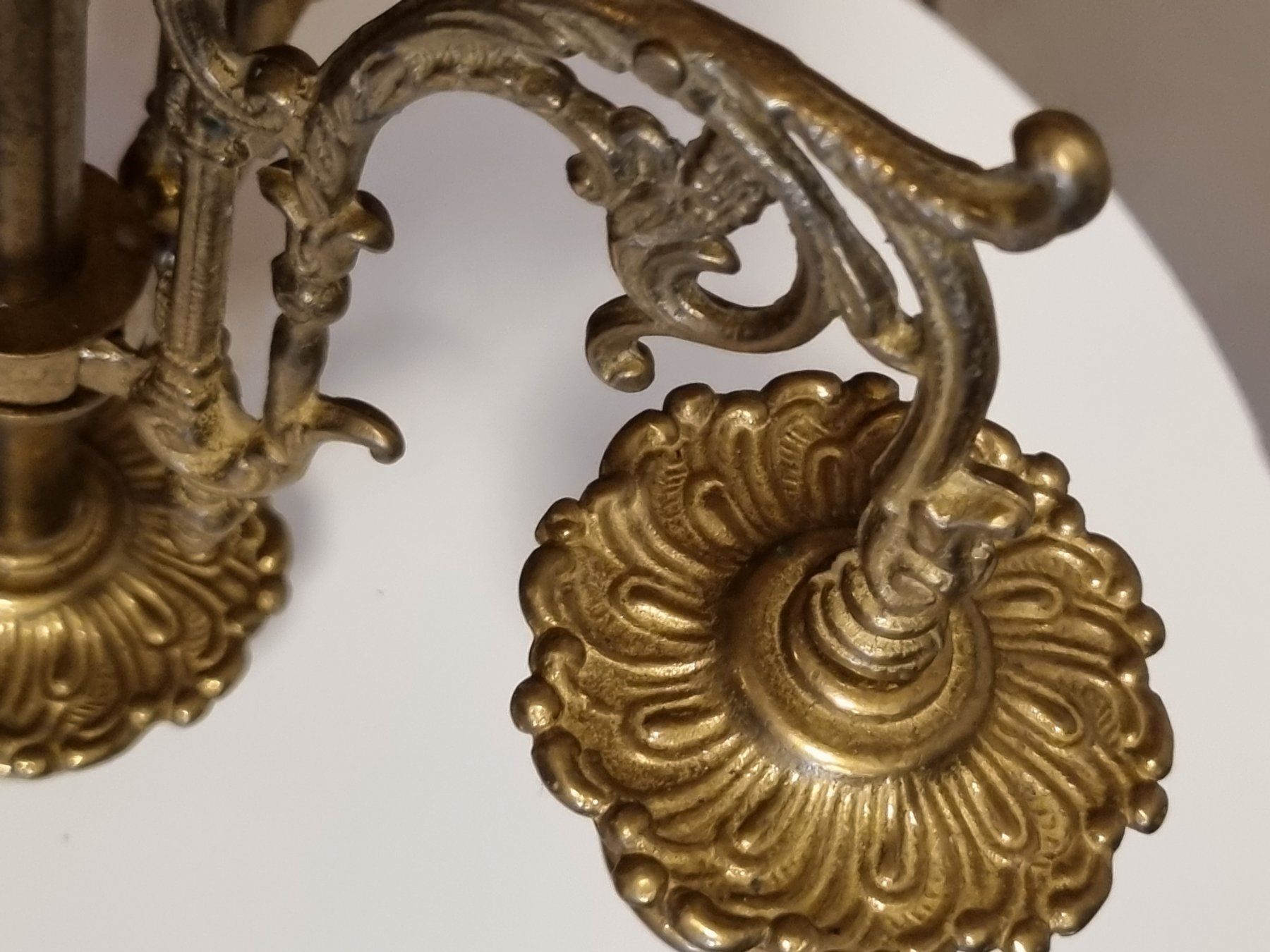 Kerzenständer: Antik Messing Kerzenständer 5-arm 40cm Barock Stil – Gebraucht aus Scharnachtal von devin03 4
