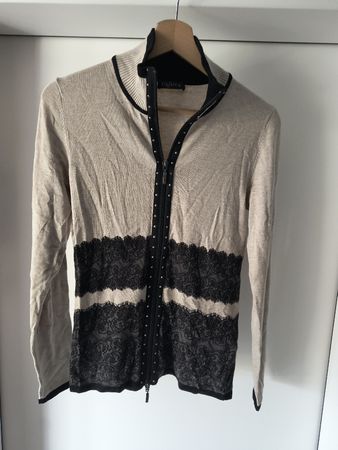 Damen Strickjacke beige Grösse 36 VIA APPIA