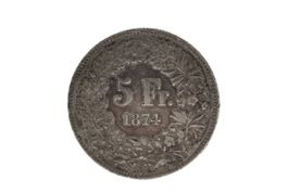 5 Franken Münze Silber von 1874 *S4672