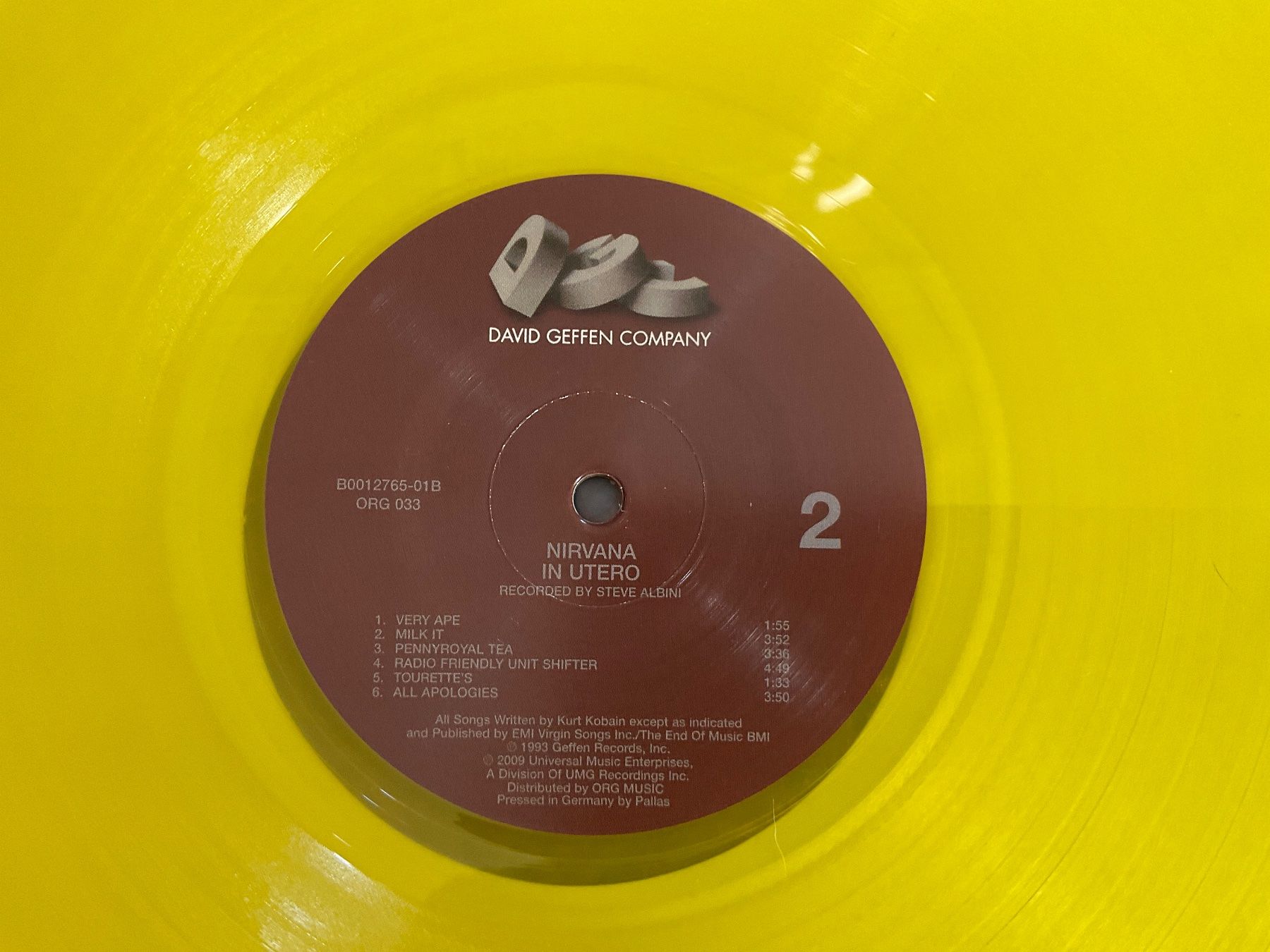 Schallplatten: Nirvana In Utero YELLOW Vinyl LP – Neu (gemäss Beschreibung) aus Delémont von vinylfreak01 9