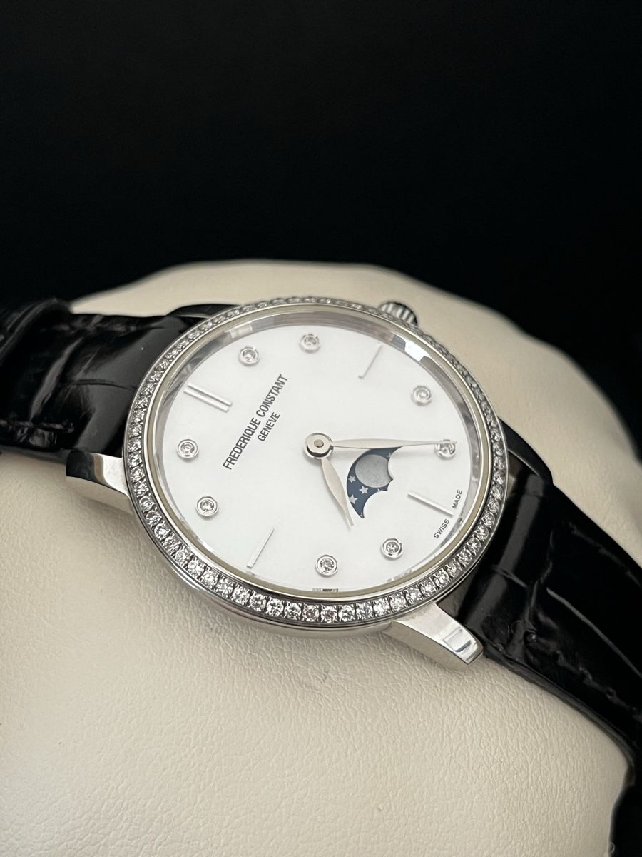 Frederique Constant Orologi: Frederic Constant Slimline Moonphase Ladies – Nuovo (secondo la descrizione) da Meisterschwanden venduto da pas_5sqt