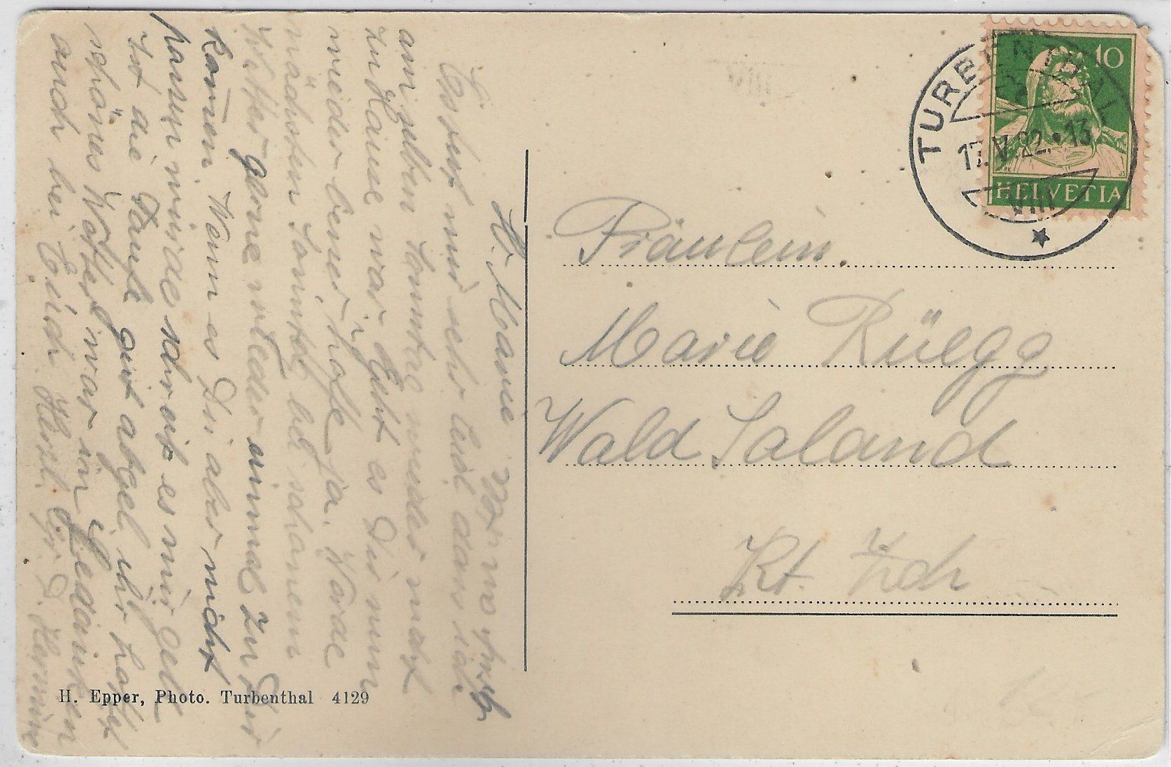 Cartoline postali: Gyrenbad - Turbenthal – Usato da Ettingen venduto da Kartenplanet 1