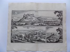 Lenzburg Brugg Habsburg Kupferstich Merian