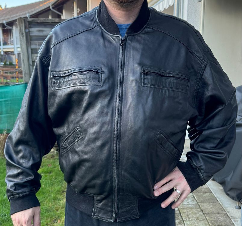 Lederjacke Herren Old School