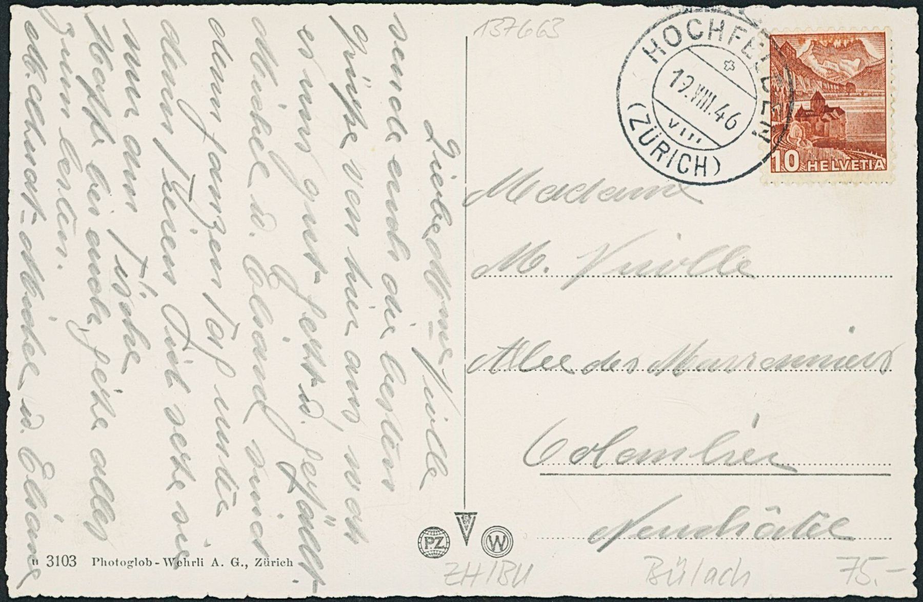 Cartes postales: ZH Bülach – D'occasion à Schindellegi par dolpitz 1