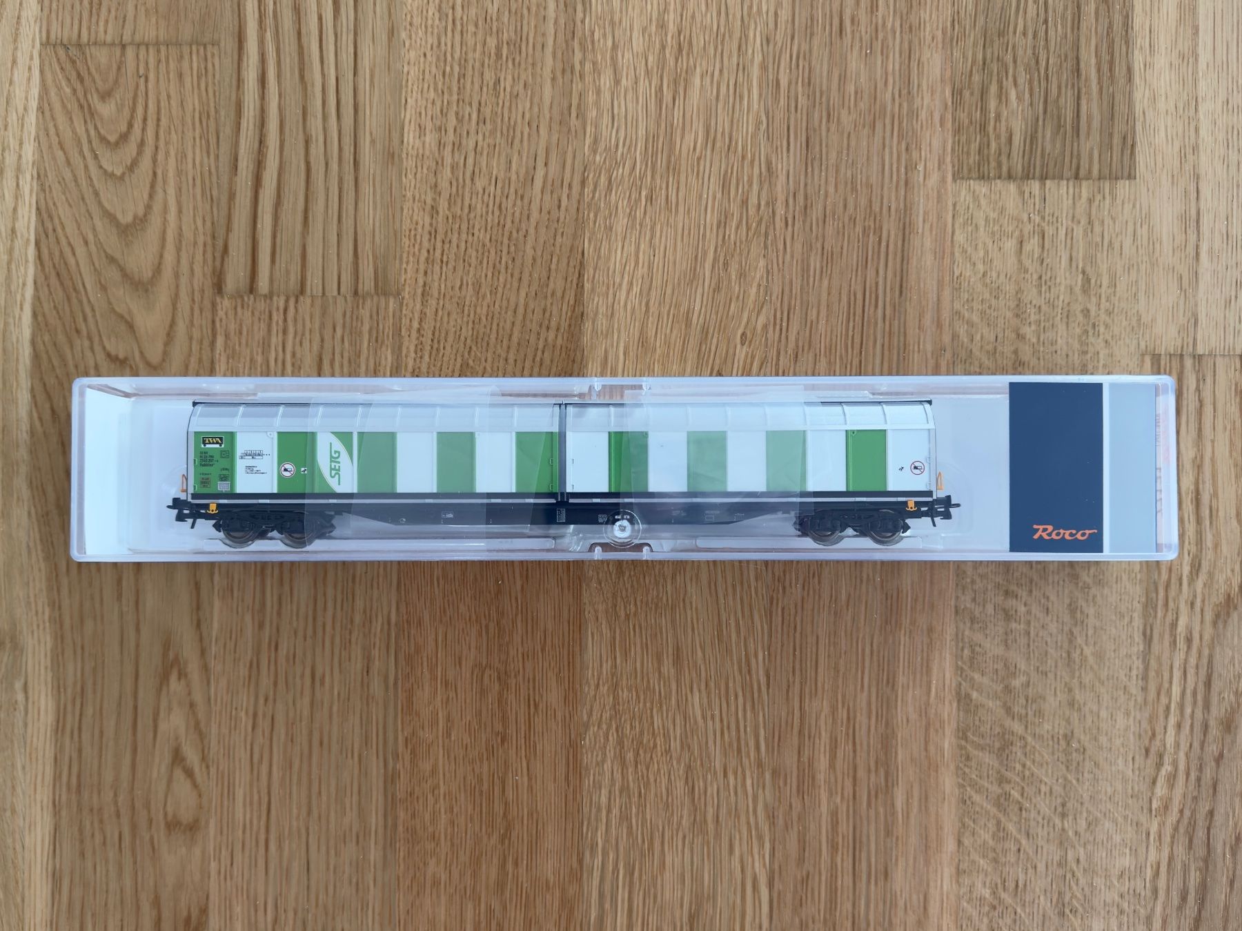 Roco Modellini di ferrovie: ROCO 77131 Schiebewandwagen SETG TWA DC – Nuovo e nell'imballaggio originale da Yverdon-les-Bains venduto da ele_z7jf