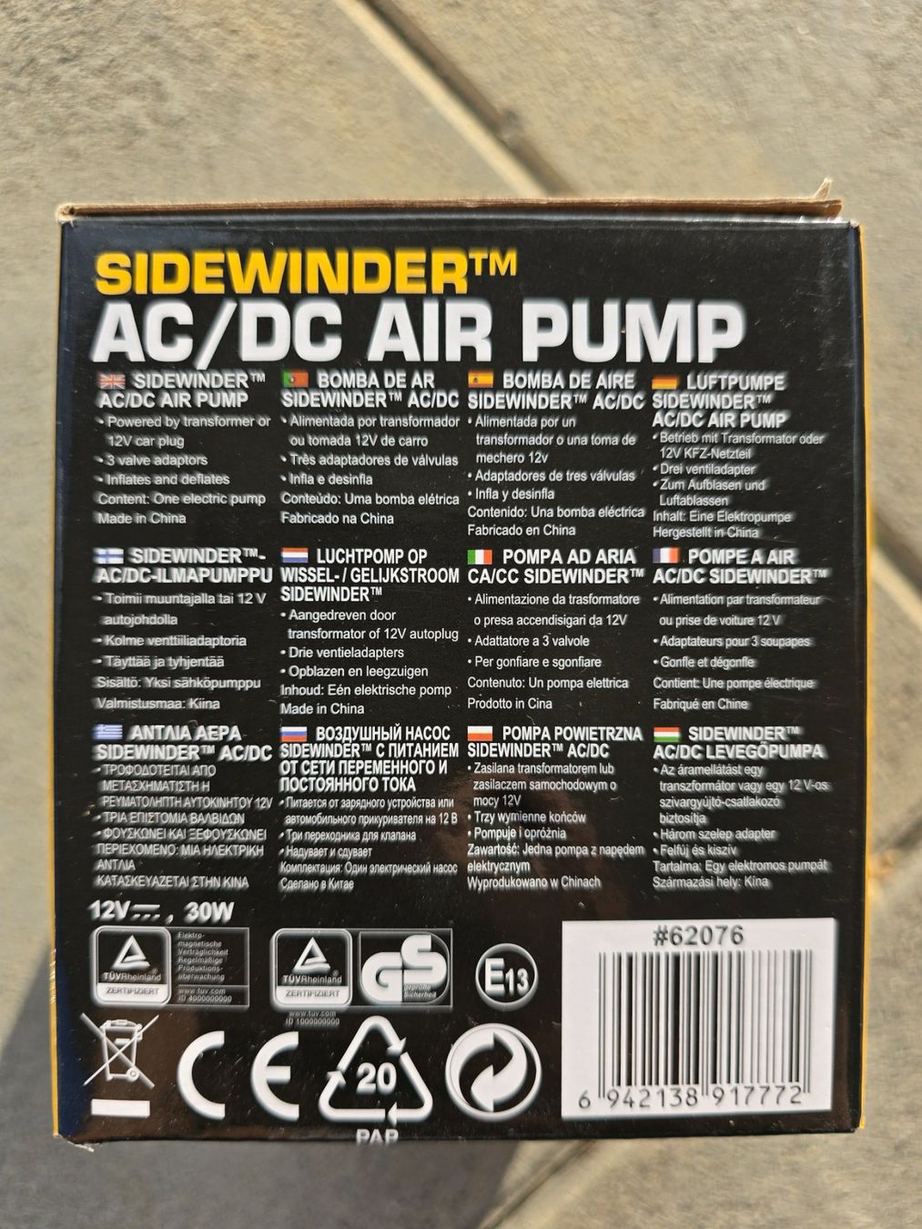 Bestway Pompe & Parti di ricambio: Luftpumpe "Sidewinder AC/DC Air Pump" von Bestway – Usato da Alpnach Dorf venduto da ben_zb29 2