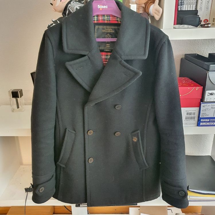 Manteau Caban Long Noir Jennyfer - Taille S - Occasion En Très Bon état - Style Classique