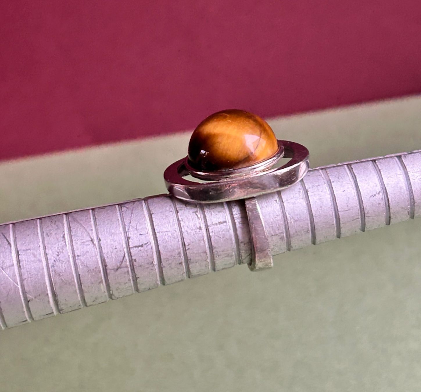Anelli: Silberring Retro Tigerauge (52) – Usato da Laufen venduto da Bellebellezza
