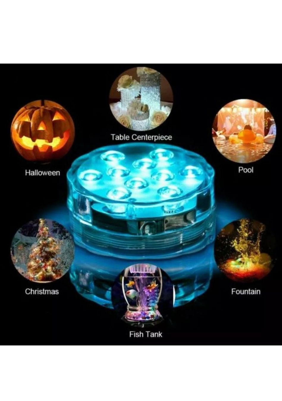 Piscine: +4X RGB LED Poolleuchte Schwimmbecken – Nuovo e nell'imballaggio originale da Amriswil venduto da JaJa-Express 4