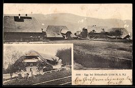 AK Röthenbach, Egg, Zwei Ortspartien mit Gehöften